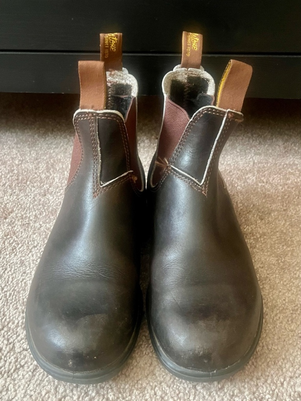 Blundstone Chelsea Boots Dark Brown Leather AU 4 / EU 37 Pull On Boots